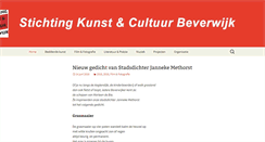 Desktop Screenshot of kunstencultuurbeverwijk.nl